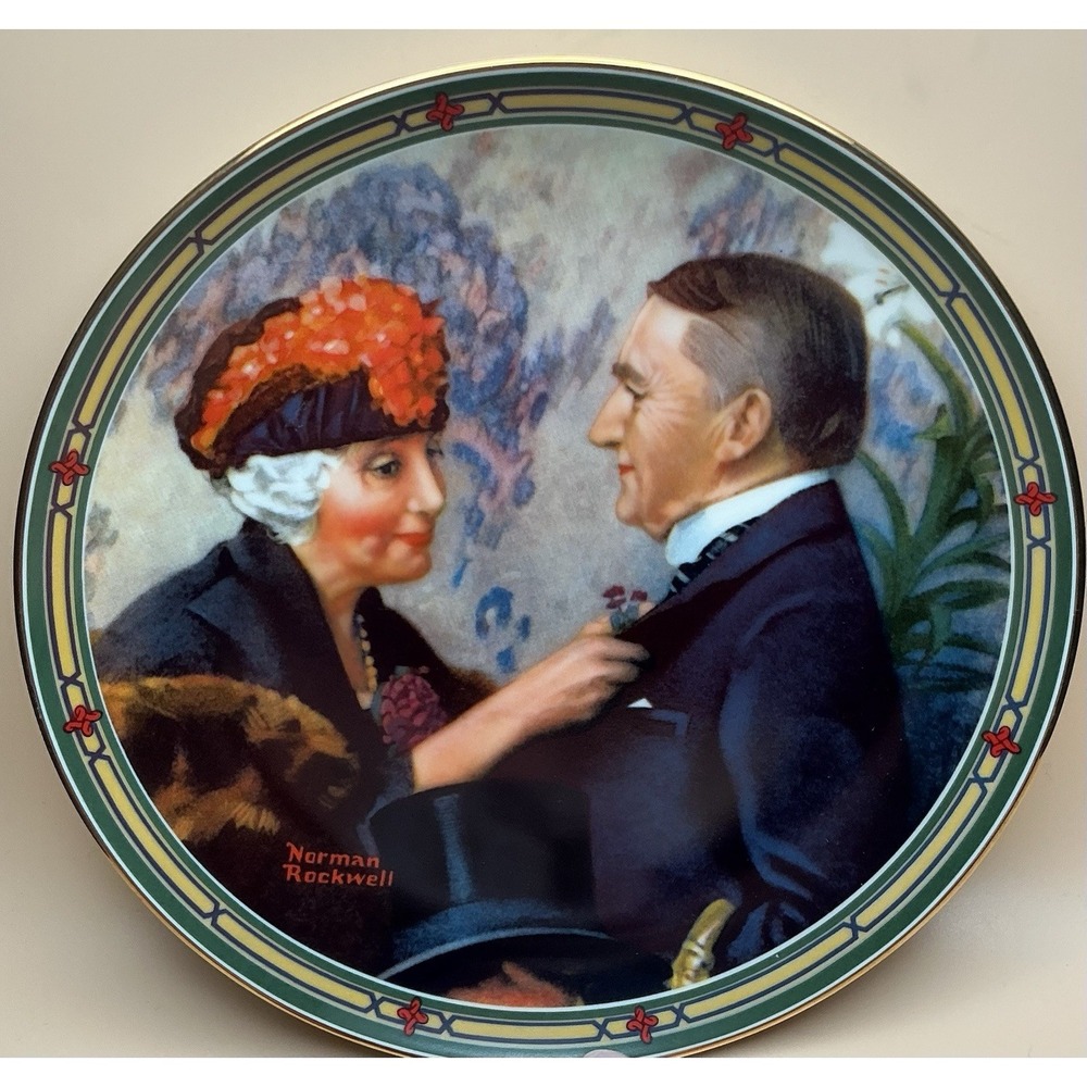 Knowles Collector Plate "Love's Reward" by Norman Rockwell, American Dream, 1987
